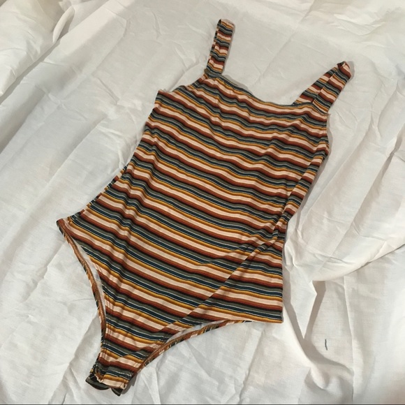 Multicolored Striped Rue21 One Piece - Picture 1 of 4